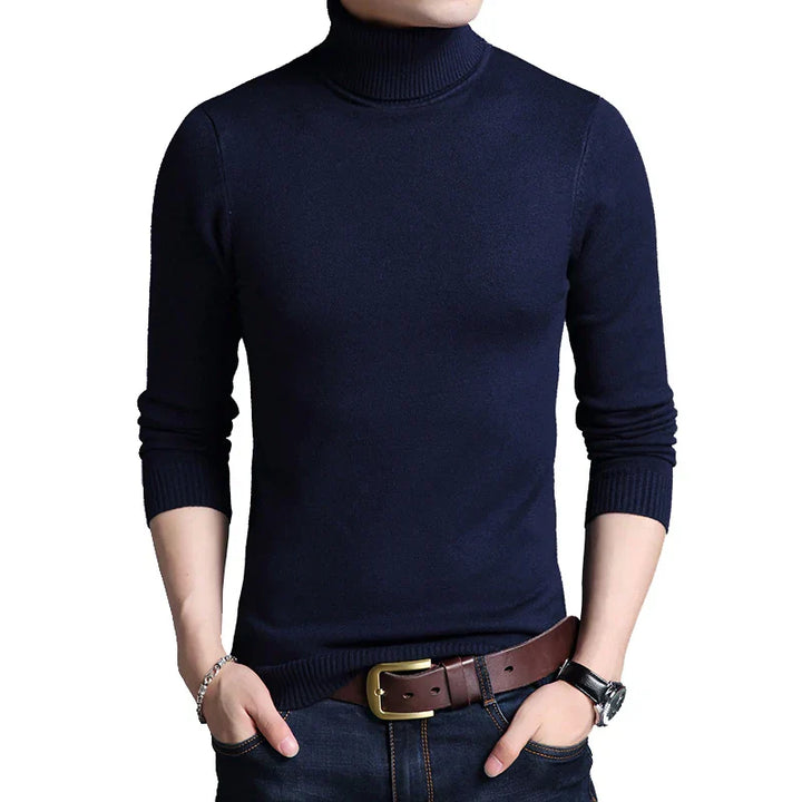 Levoire | Pull En Maille Décontracté Pour Hommes Bleu foncé