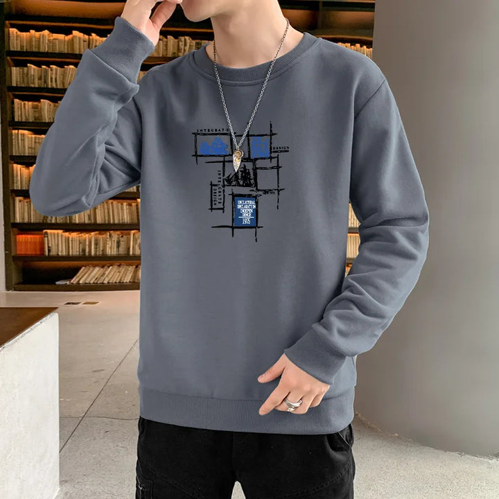 Levoire | T-Shirt Homme Manches Longues Automne-Printemps Gris