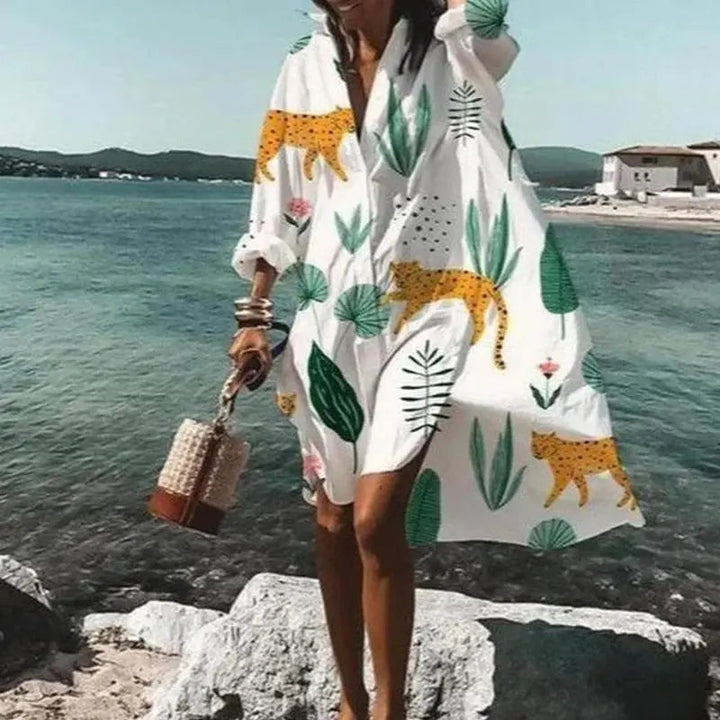 Levoire | Robe d'été avec style et confort Panthère