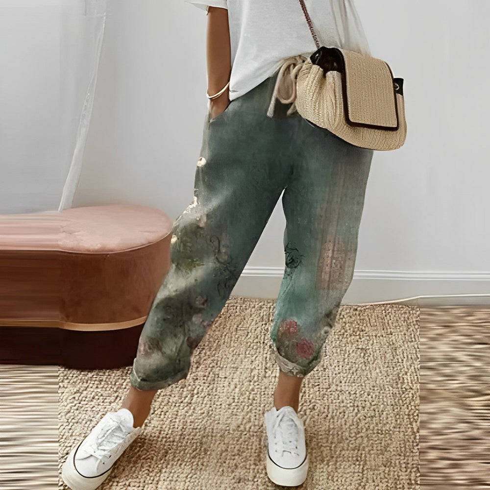 Levoire | Pantalon Confortable Pour Femmes Au Design Moderne Vert