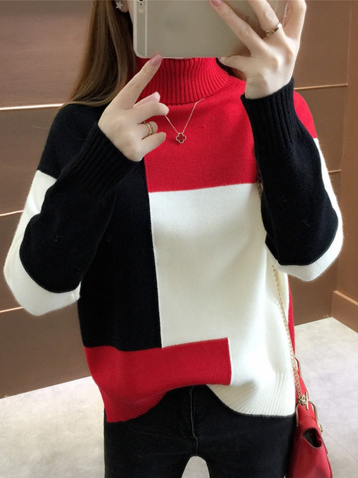Levoire | Pull À Blocs De Couleur Confortable & Stylé