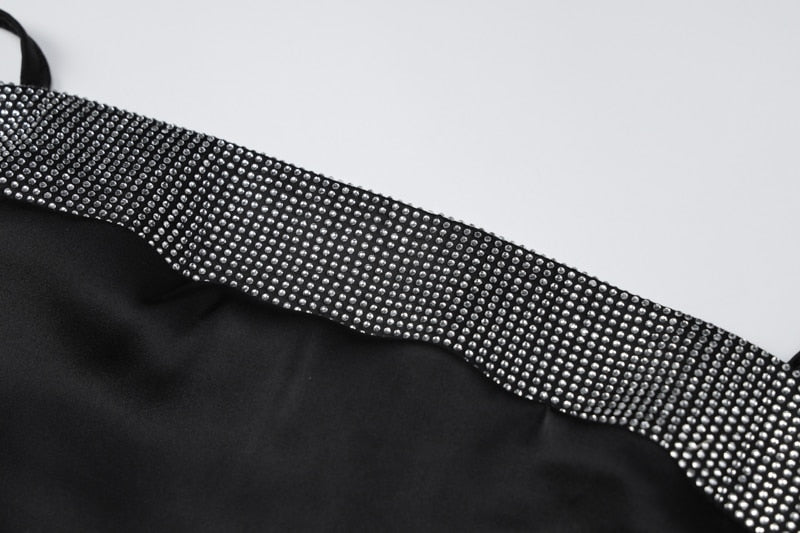 Levoire | Robe Longue À Bretelles Spaghetti Bling Stripe