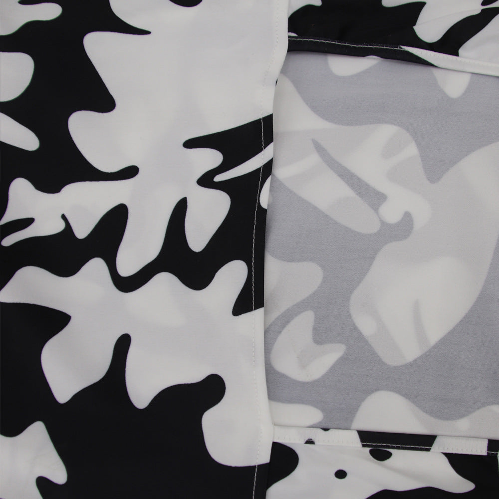 Levoire | Imprimé De Feuille Robe Maxi À Manches Longues Col O