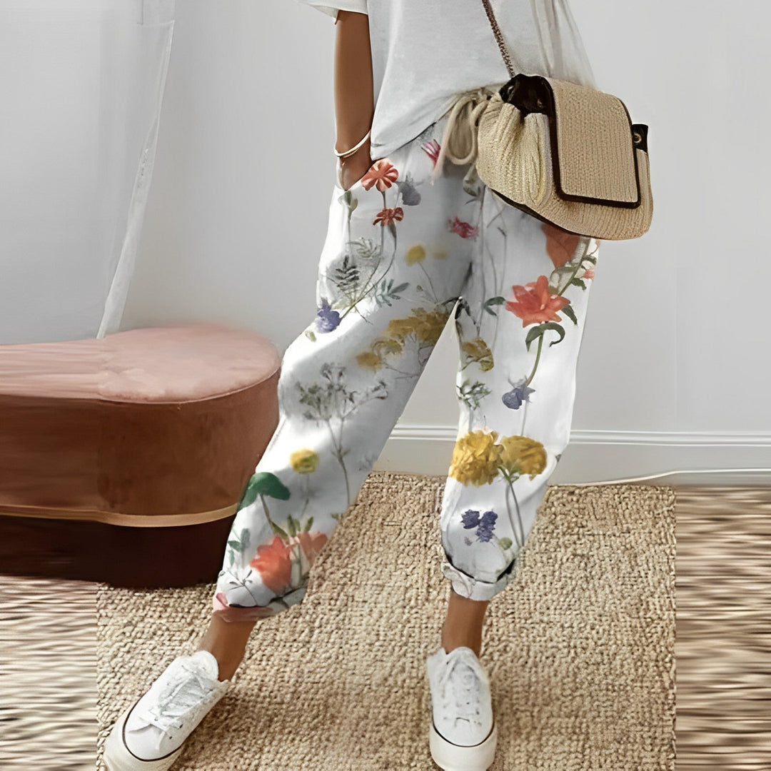Levoire | Pantalon Confortable Pour Femmes Au Design Moderne Blanc