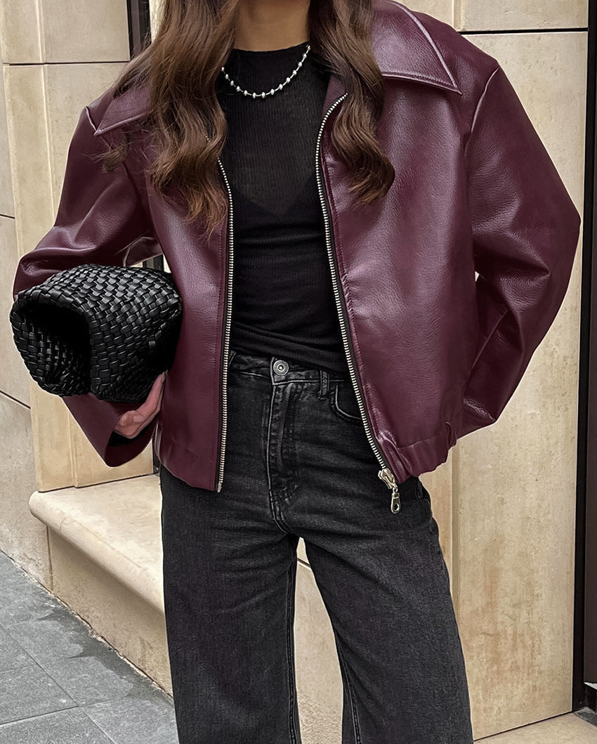 Levoire | Veste En Cuir Apparence Durable