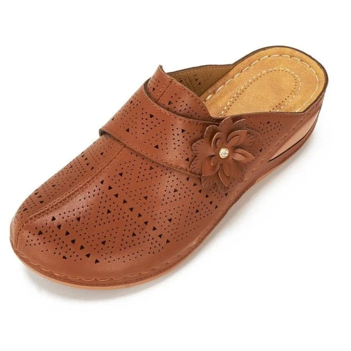 Levoire | Sandales Plättikät À Bout Fermé Avec Motif Floral