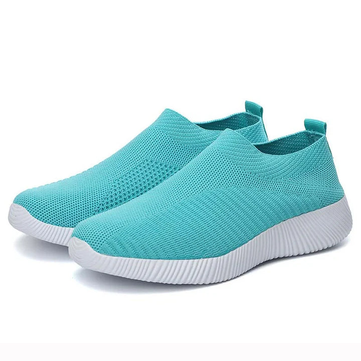 Levoire | Baskets Chaussettes Femme Souples Vert