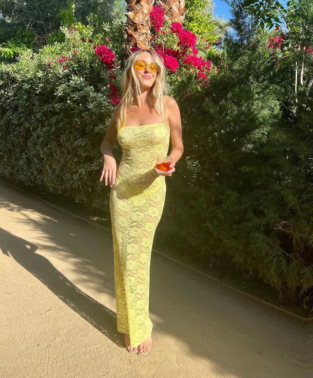 Levoire | Robes Maxi Transparentes Spitz À Épaules Dénudées