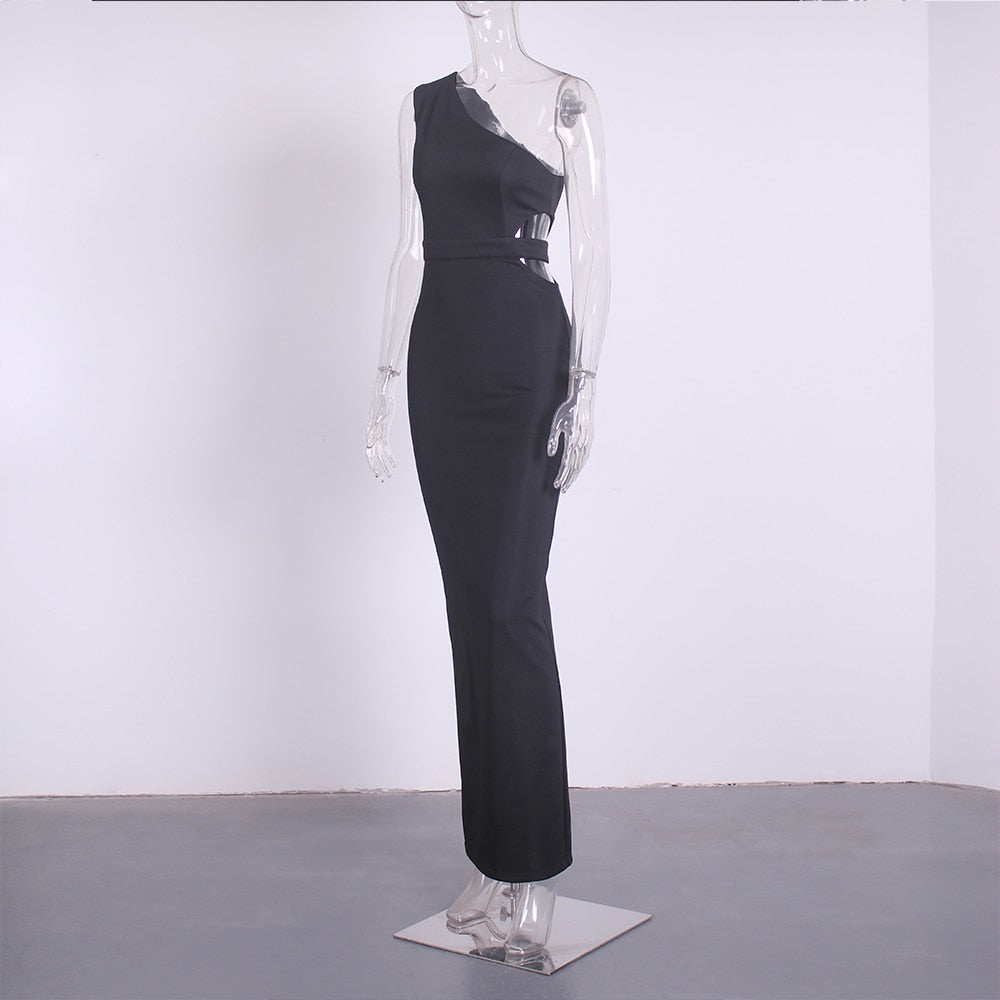 Levoire | Une Épaule Sans Bretelles Robes Maxi À Côtés Creux