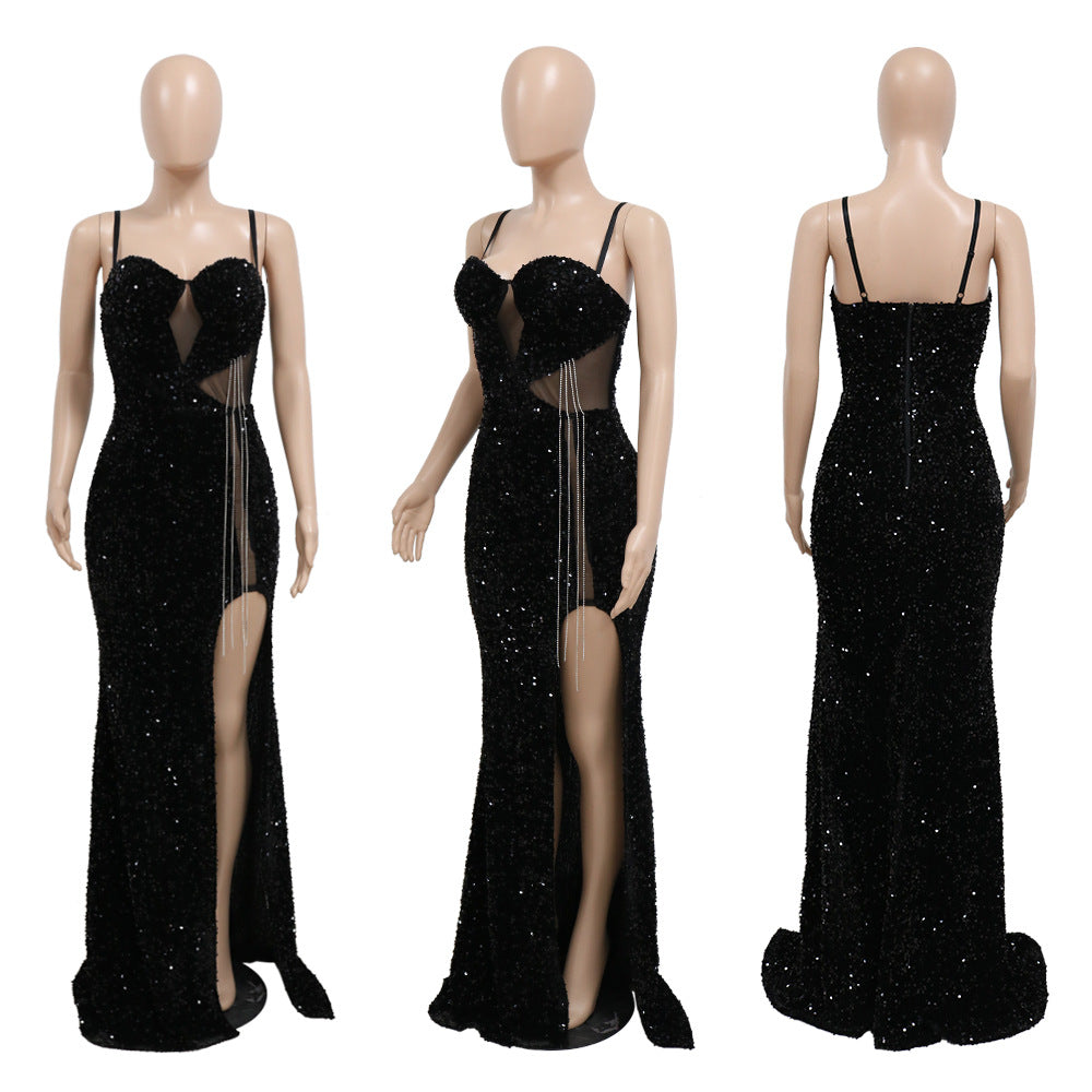 Levoire | Helmi-Diamant-Dragelinser-Haut-Poches-Long Robes