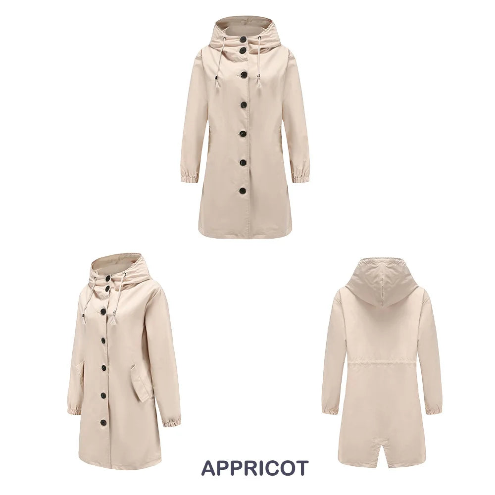 Levoire | Trench-Coat Avec Capuche Et Boutons Beige