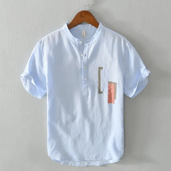 Levoire | Chemise à demi-manches Bleu