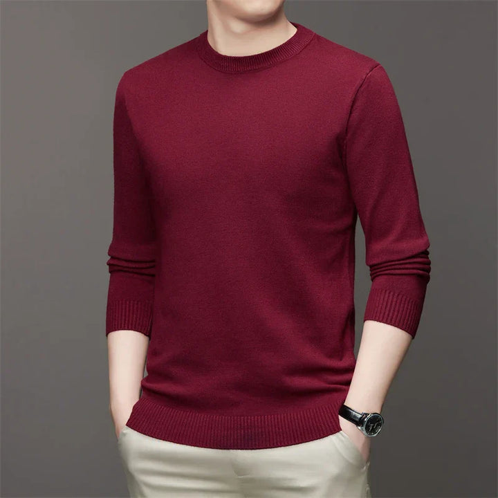 Levoire | Pull Décontracté Et Stylé Pour Hommes Avec Col Rond Rot
