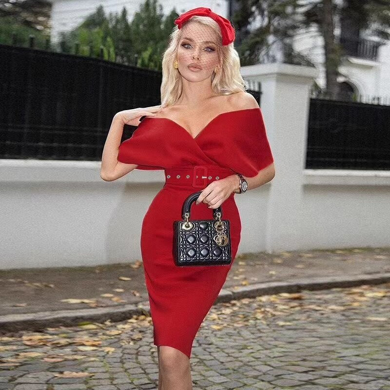 Levoire | Robe Élégante, Sexy & Stylée Rouge
