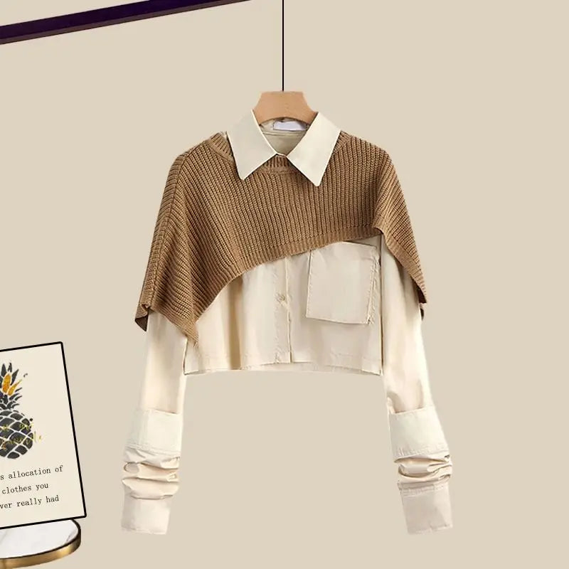 Levoire | Ensemble Tricot haut marron