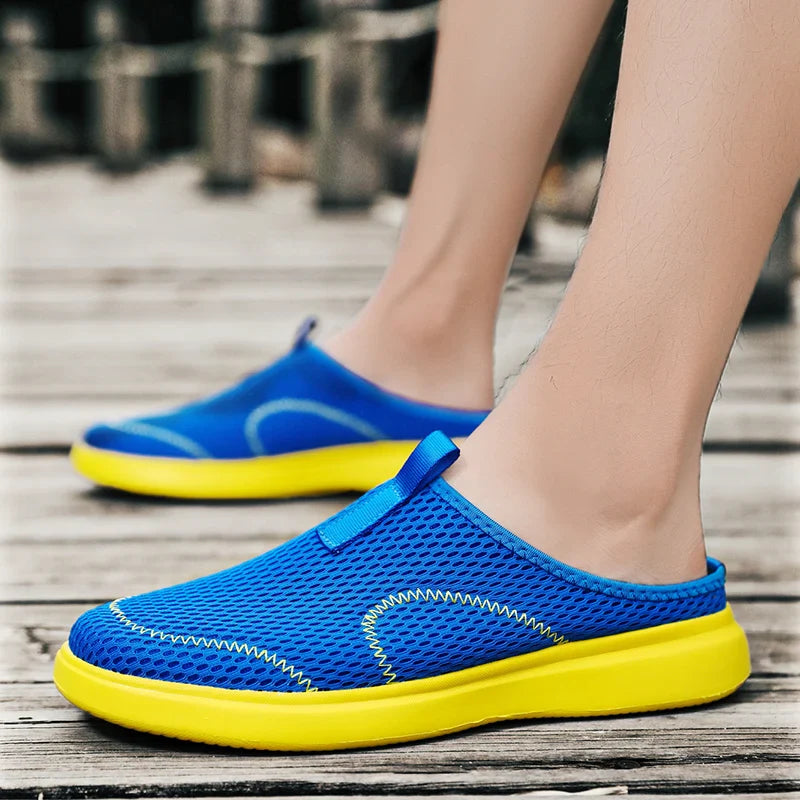 Levoire | Mules Légères Homme Bleu