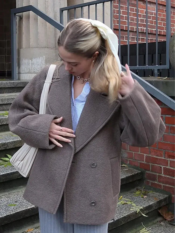 Levoire | Veste En Laine À Double Boutonnage Pour Femmes Originale