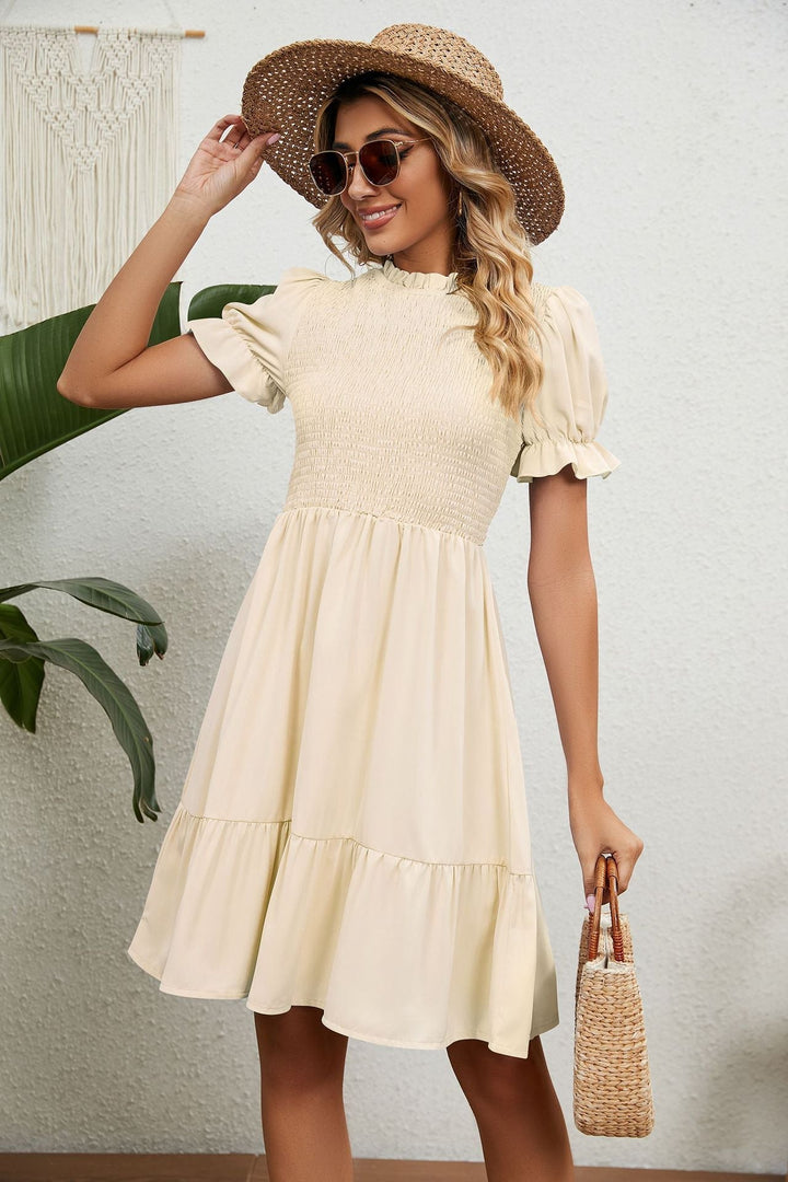 Levoire | Franges Robe D'Été En Tissu Léger Parfaite Pour Des Temps Plus Chauds Beige