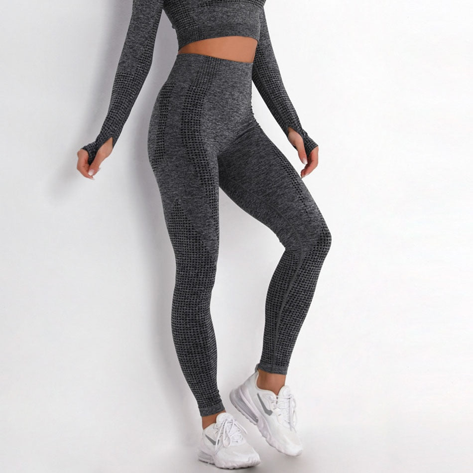 Levoire | Pantalon de Jogging avec Effet Push-Up et Taille Haute pour Femmes Gris
