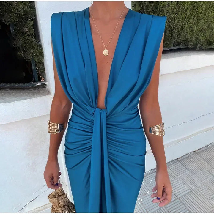 Levoire | Dyp Robe Sans Manches V Profond Tendance Longue