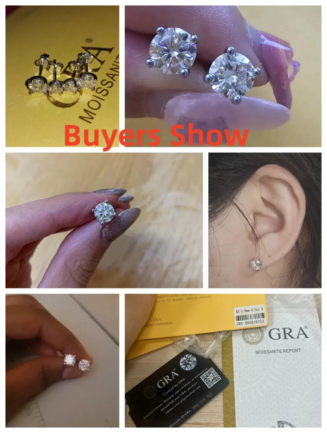 Levoire | Moissanite Oreilles