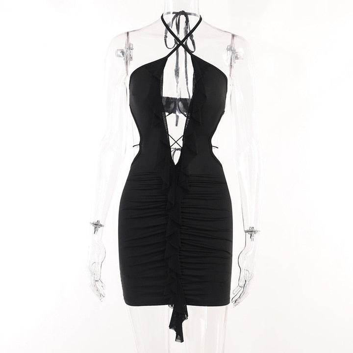 Levoire | Jupe À Bretelles Froncée Arrière Mini Robes