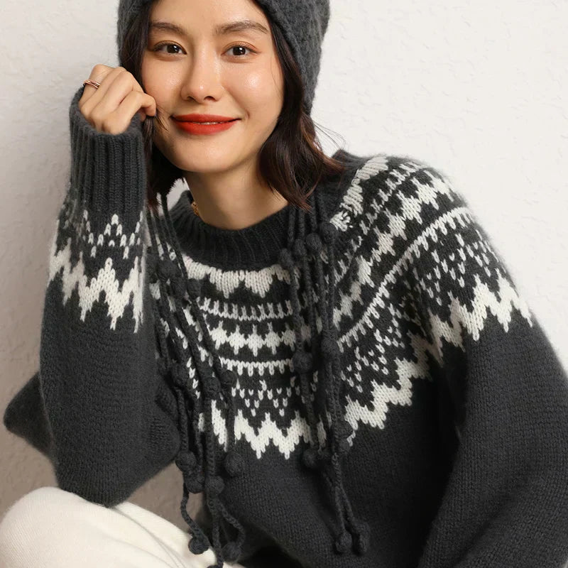 Levoire | Pull En Tricot Confortable Pour Femmes Gris foncé