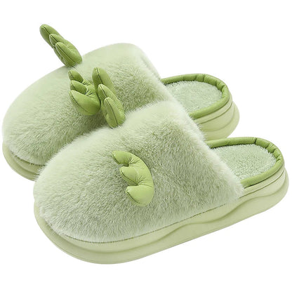 Levoire | Pantoufles En Cuir Confortables Renne Vert