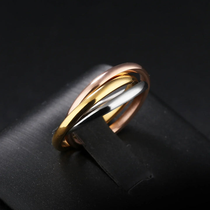 Levoire | Bague Tricolore Inox 6