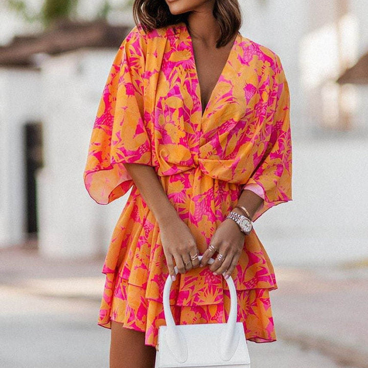 Levoire | Mini Robe D'Été Pour Femmes Olga Orange