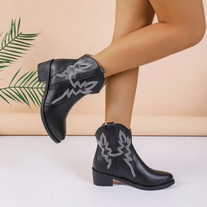 Levoire | Boots Rétro En Cuir Synthétique Pour Femmes