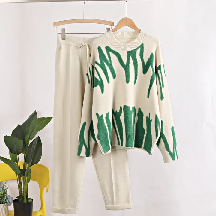 Levoire | Ensemble de combinaison de train Beige-Vert Une taille