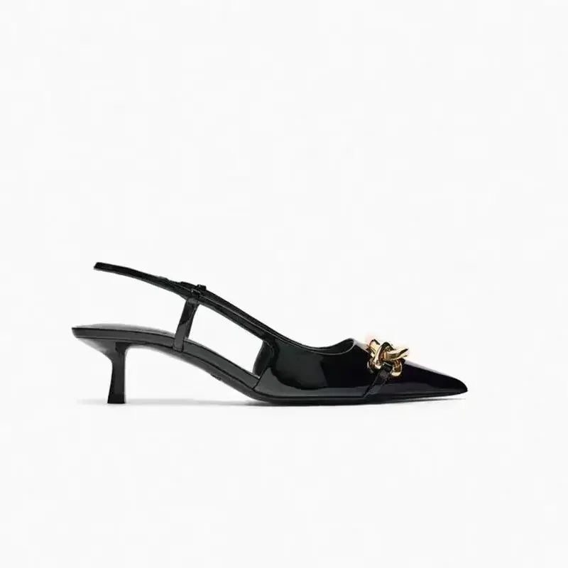Levoire | Chic Chaîne Bureau Slingback Chaussures À Talons