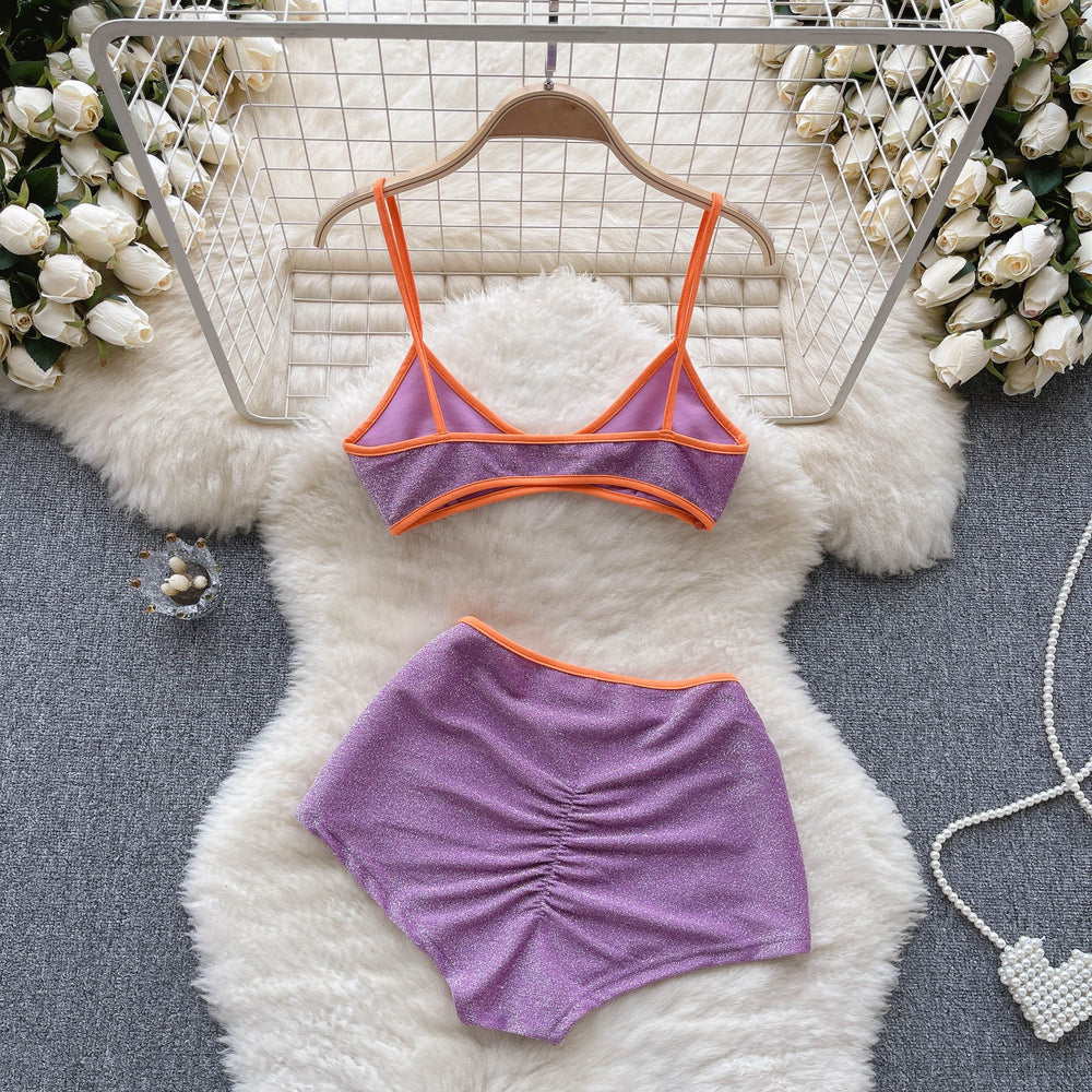 Levoire | Dos Nu À Bretelles Camisole Et Shorts Taille Élastique