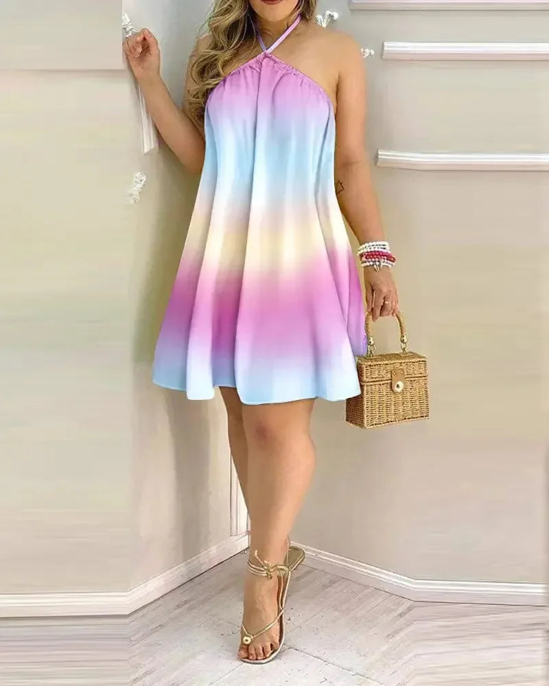 Levoire | Robe Femme Avec Impression Dos Nu