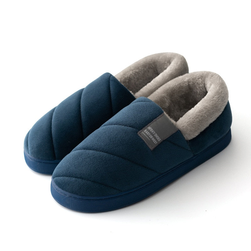 Levoire | Chausson En Fourrure Chaud Confortable Marine 36-37