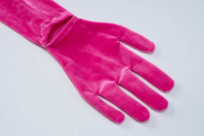 Levoire | Velours Manches Longues Gants Simples