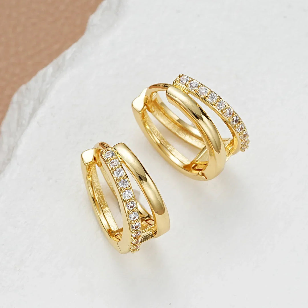 Levoire | Créoles En Zircon Or Argent
