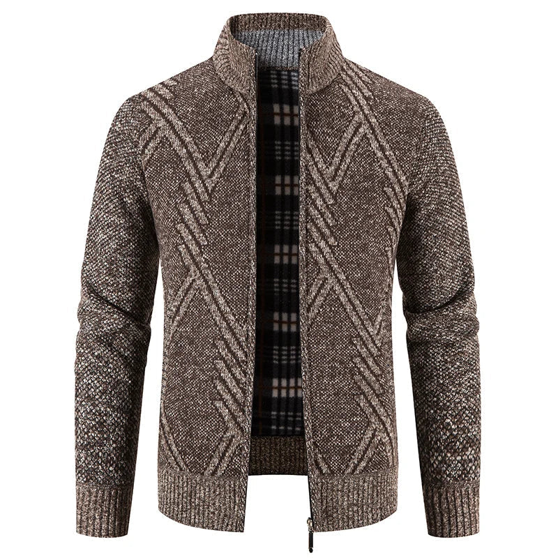 Levoire | Pull Mocassin Renno Slim Marron foncé à motif
