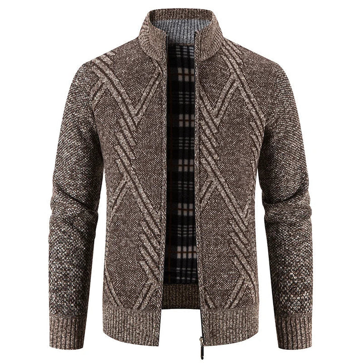 Levoire | Pull Mocassin Renno Slim Marron foncé à motif