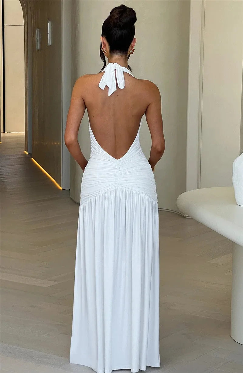 Levoire | Dos Nu Noyé V-Cuisse Haute Fente Maxi Robes