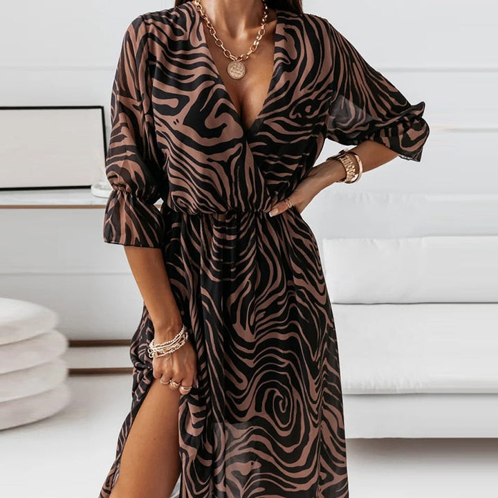 Levoire | Robe Midi Avec Fente Pour Femmes