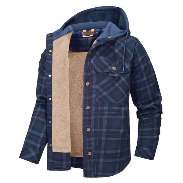 Levoire | Veste À Carreaux Chaude Bleu profond