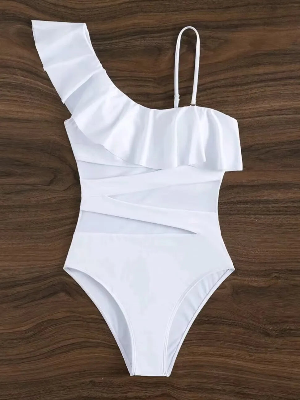 Levoire | Maillot De Bain Une Pièce Avec Volant Décoratif