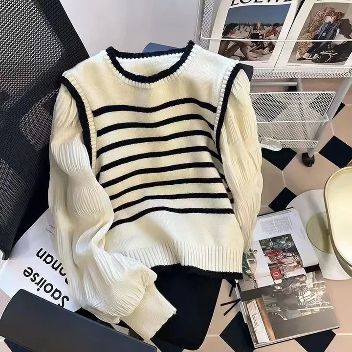 Levoire | Pull En Tricot Rayé