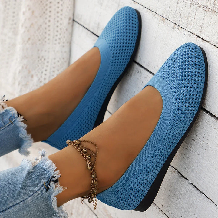Levoire | Baskets Femme À Bout Rond Bleu Marine