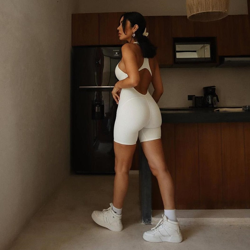 Levoire | Combinaison De Yoga Confortable, Extensible & Sexy Blanc