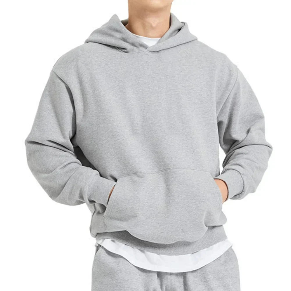 Levoire | Pull À Capuche En Coton Classique Pour Le Confort Quotidien Gris clair