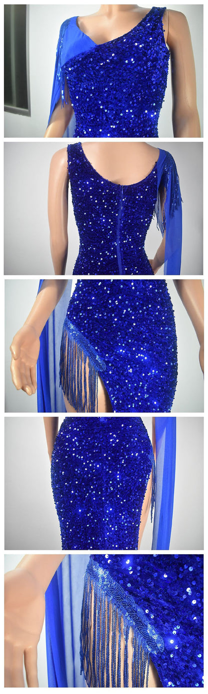 Levoire | Paillettes En Manche Kinne Groupe Flapper Maxi Robes