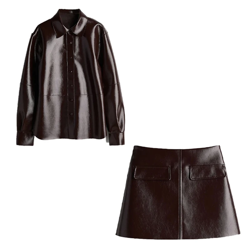 Levoire | Veste Bordeaux Ensemble Jupe Courte Sets Revers